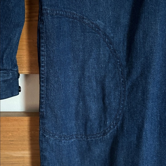 J. Jill Dark Blue Long Sleeve Dress with Pockets - Picture 5 of 11